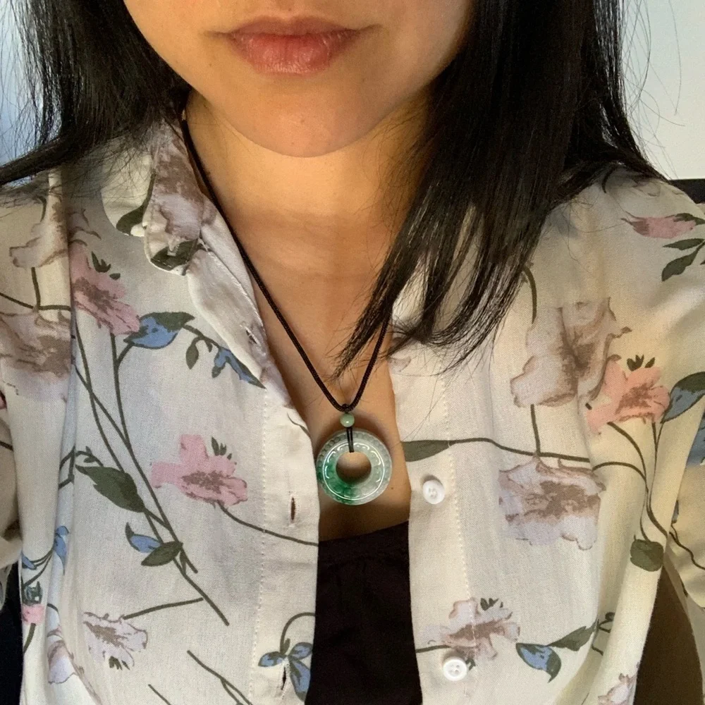💚Luck & Peace Authentic Jade jadeite Necklace - Picture 2 of 9